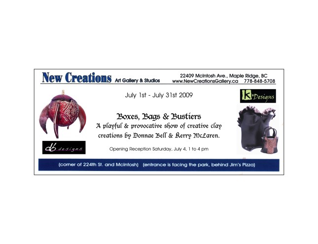 K Designs Bags, Boxes & Bustiers Show Maple Ridge